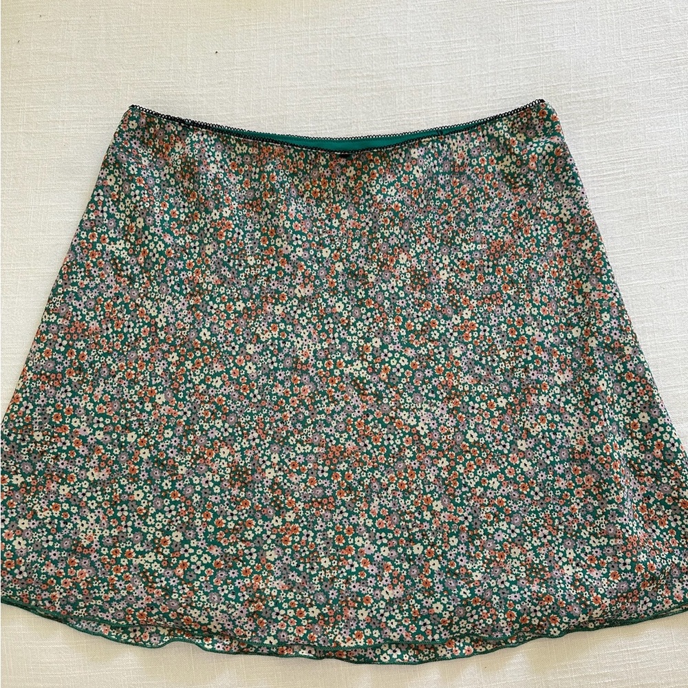BP Floral A-Line Skirt - Multicolor